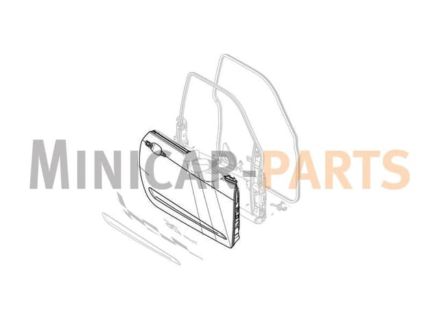 Dörrpanel höger Ligier JS50 / JS50L