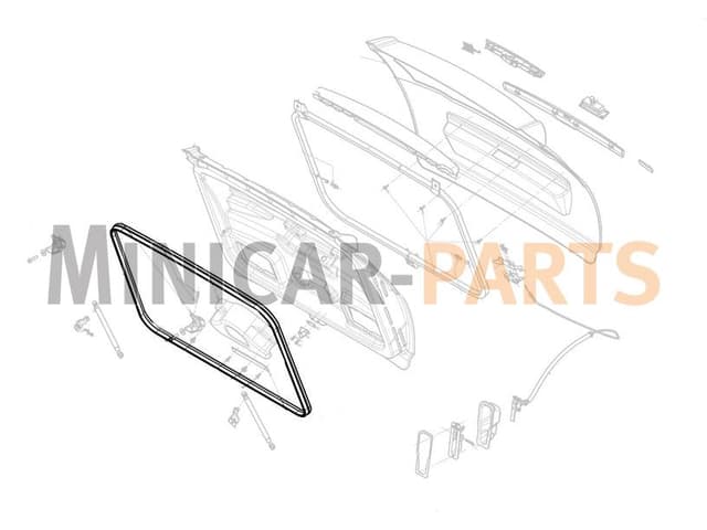 Bakluckegummi Ligier JS50 / JS50L