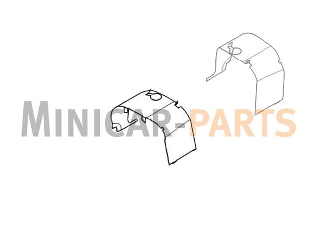 Inre stänkskärm / skärm främre höger Microcar MGO1 / MGO2 / Ligier JSRC