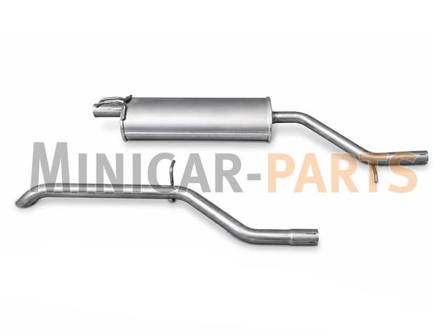 Slutljuddämpare avgas Microcar / Dué / Ligier Lombardini Progress